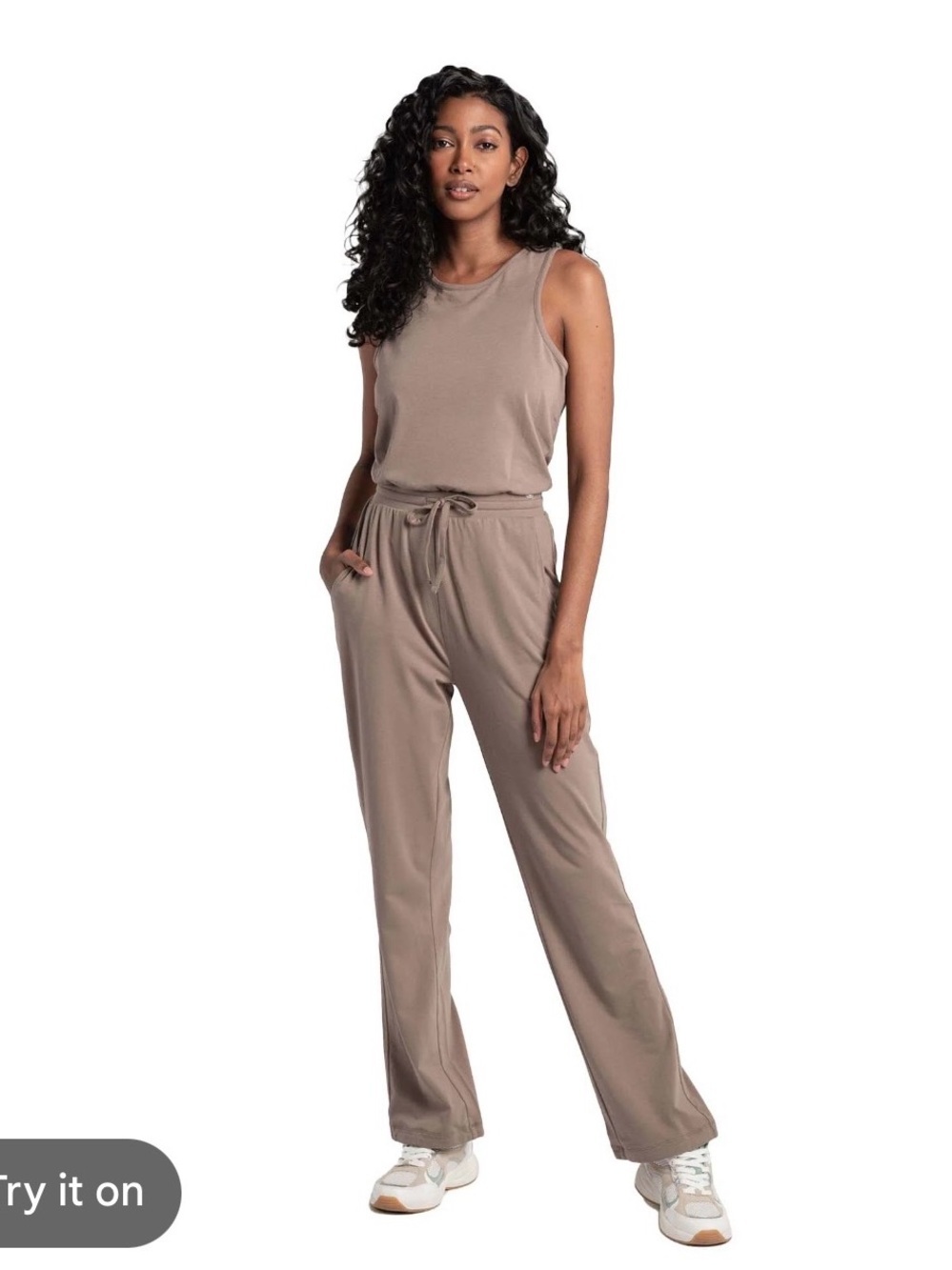 Lole women’s effortless cotton jumpsuit size medium